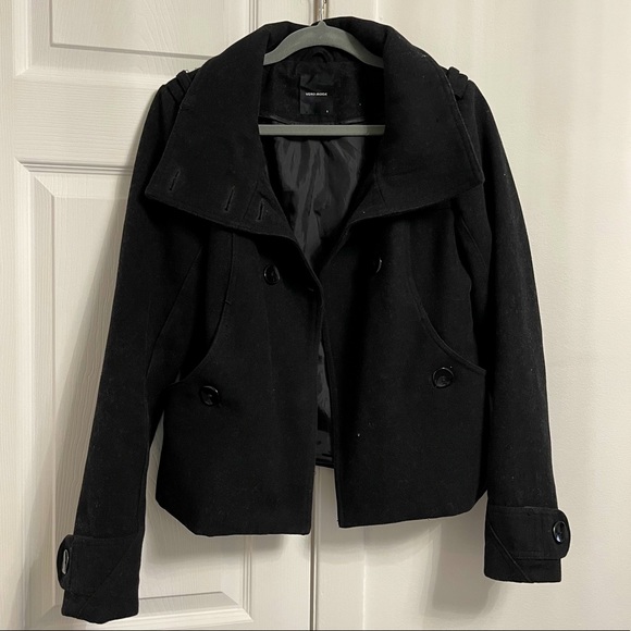 VERO MODA High Collar Buttoned Up Coat - Picture 2 of 8